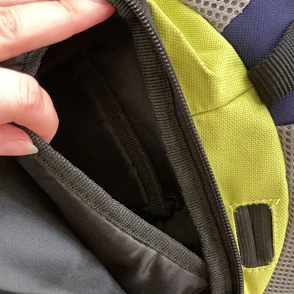 Target Technical Backpack 7+ Compartments Blue Green Pack Carryall Laptop Mesh